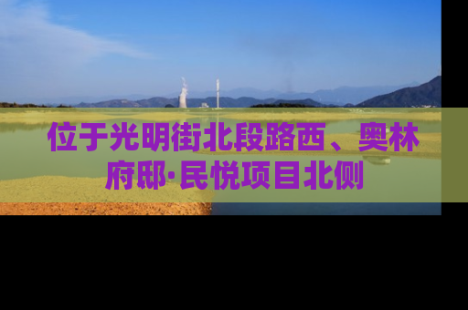 位于光明街北段路西、奥林府邸·民悦项目北侧